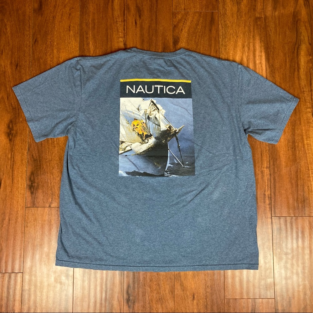 Vintage Nautica Competition Sailing Blue T-Shirt